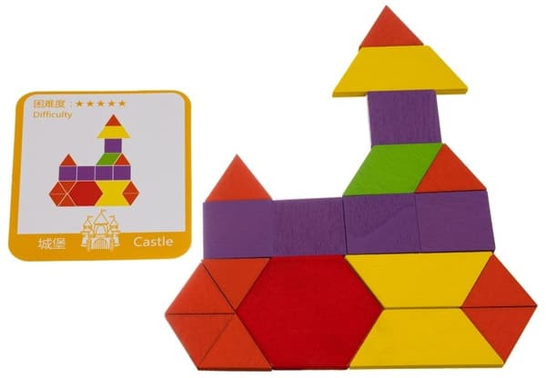 Tangram Puslespil / Kognitivt legetøj til Børn – Pædagogisk