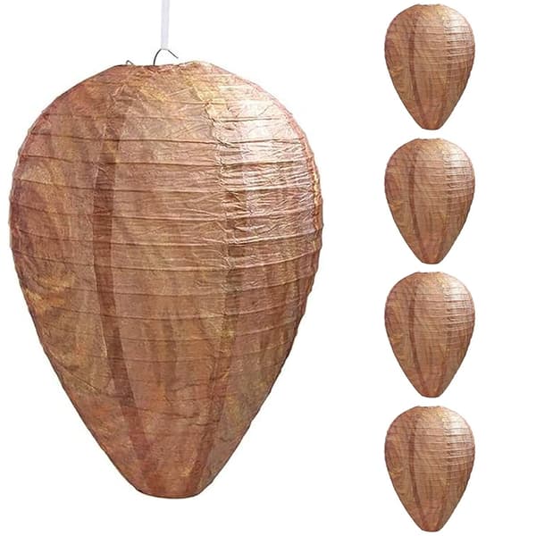 Falsk Hvepsebo / Dekorativ Udendørsattrap - 4-Pack