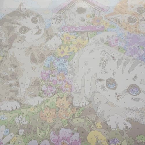 Mal Etter Nummer Sett - 40x50cm – Katter
