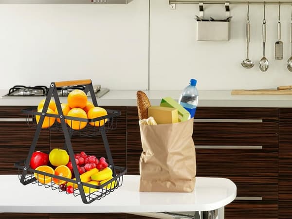 Køkkenhylde LOFT - Organizer med kurv