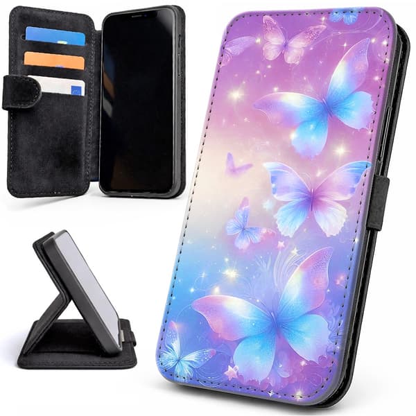 Lommebok Deksel / Mobildeksel til iPhone 17 - Butterflies