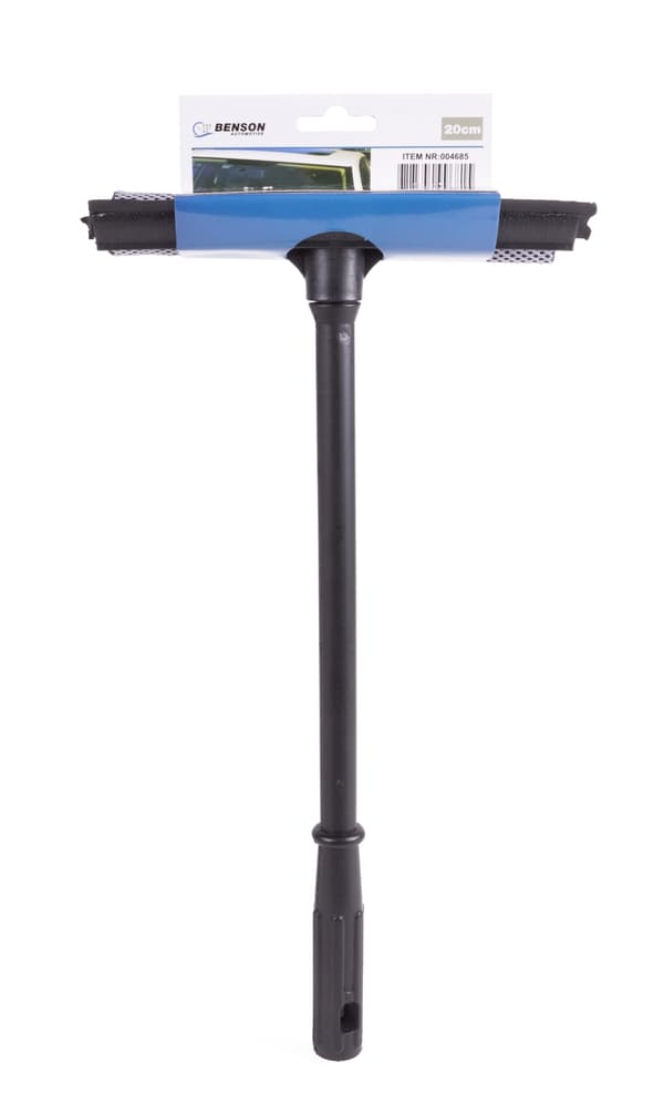 Gummiskrape 20 cm med håndtak svart