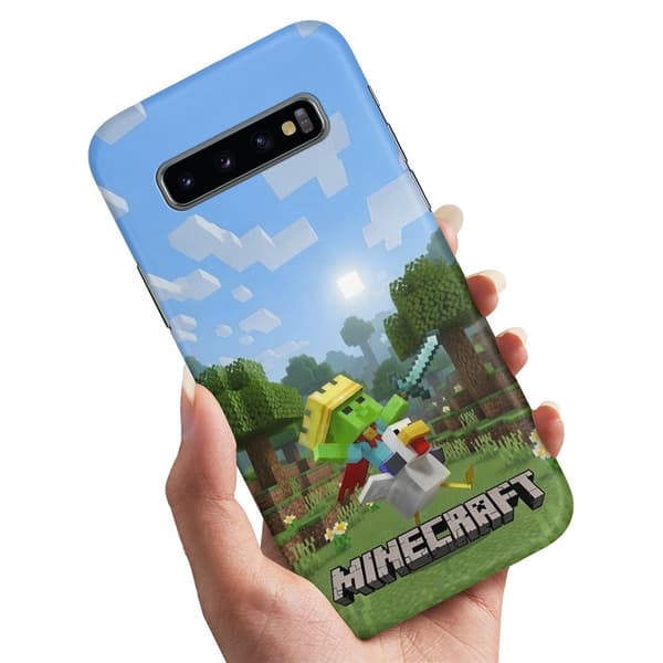 Deksel / Mobildeksel til Samsung Galaxy S10 Plus - Minecraft