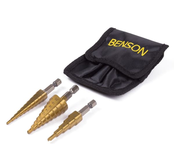 Borrset graderat 3 st HSS titan