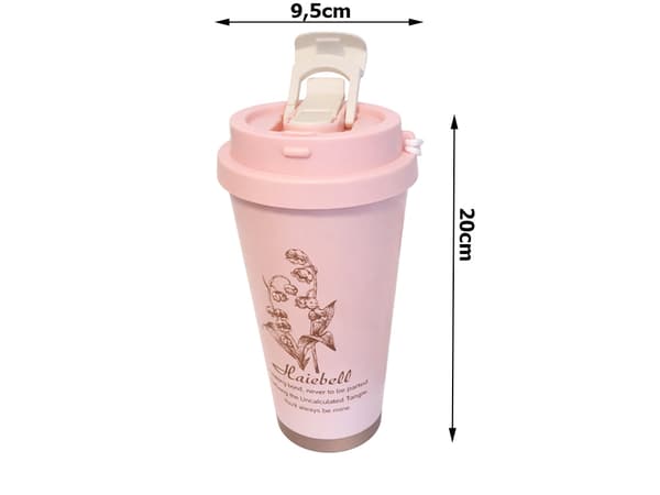 Termokopp 530 ml med sugerør