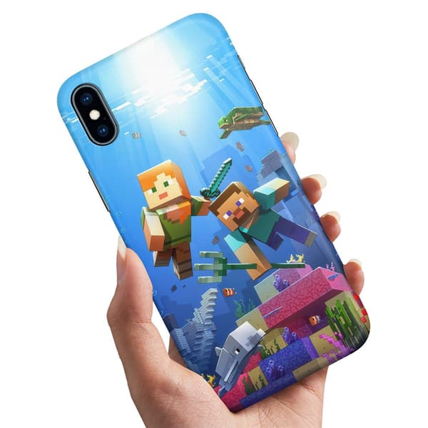 Deksel / Mobildeksel til iPhone X / XS - Minecraft