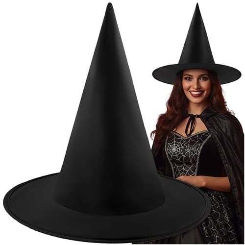 Heksehatt - Halloween-tilbehør