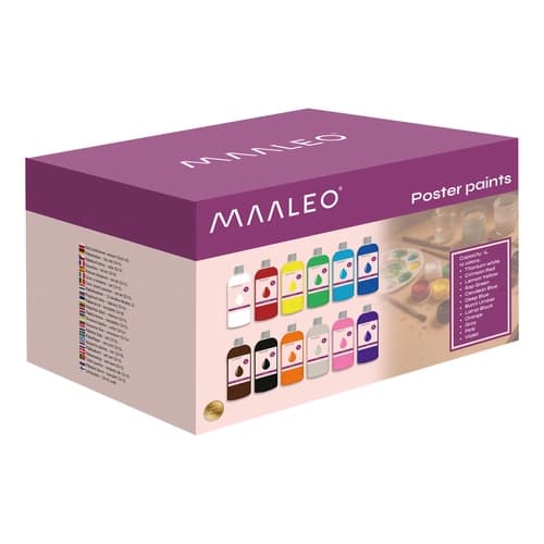 Plakatfärg 12×1 L - Målarfärg