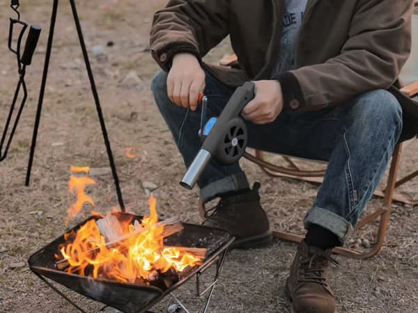 Håndblæser til grill - Kraftig manuel blæser til grill og bål