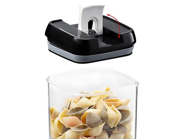 Köksburkar 7-set - För pasta och torrvaror med täta lock