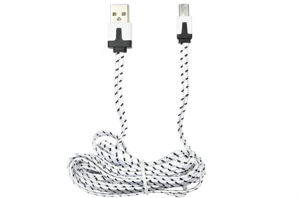 USB micro-USB kabel 2 m nylon