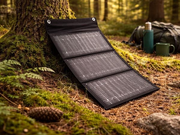 Solpanel portabel 20W hopfällbar USB