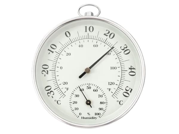 Analog termometer hygrometer vägg
