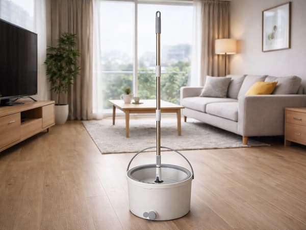 Moppisetti 360° ämpäri 2 mikrokuitua