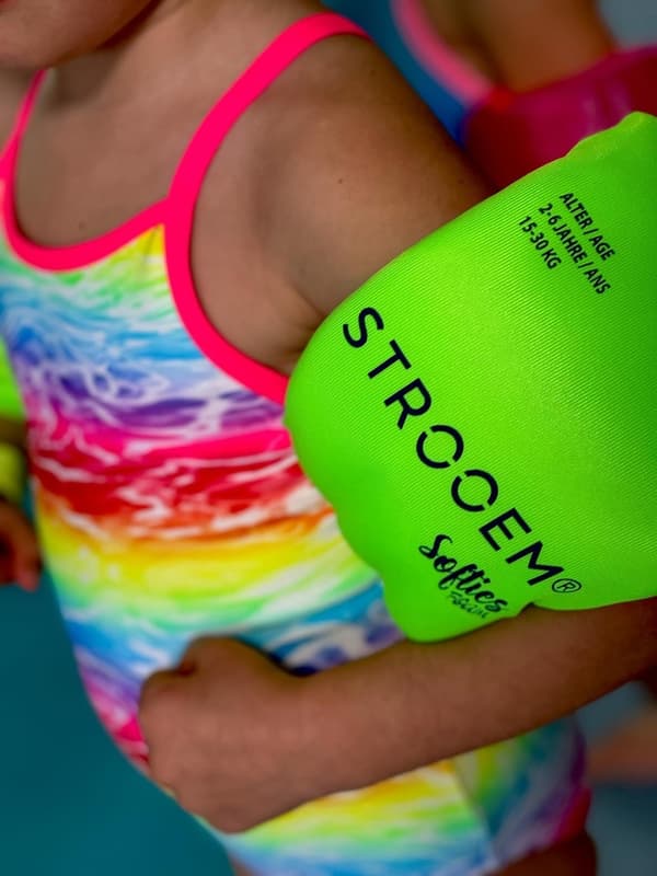 Strooem armpuffar för barn - Armringar - 2-6 år Orange-Lime