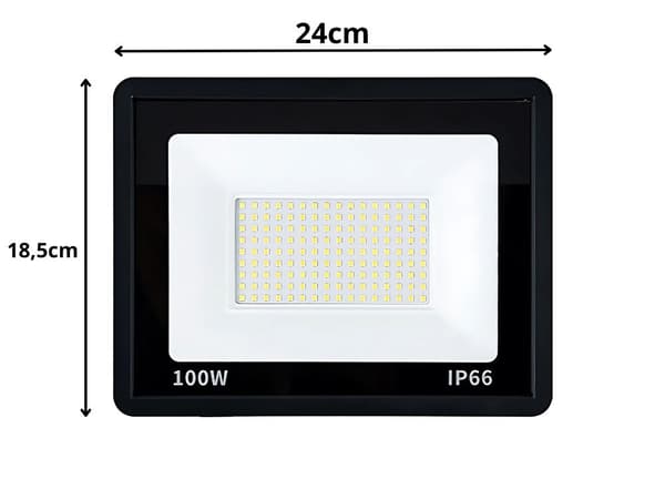 Strålkaster halogen spotlight led 100w 6000k utendørs vanntett ip66