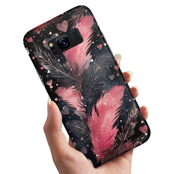 Deksel / Mobildeksel til Samsung Galaxy S8 - Feathers