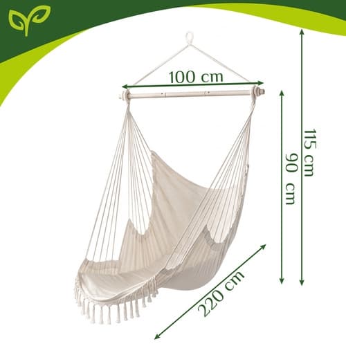Hängstol / Hammock - Hängande Gunga - Beige