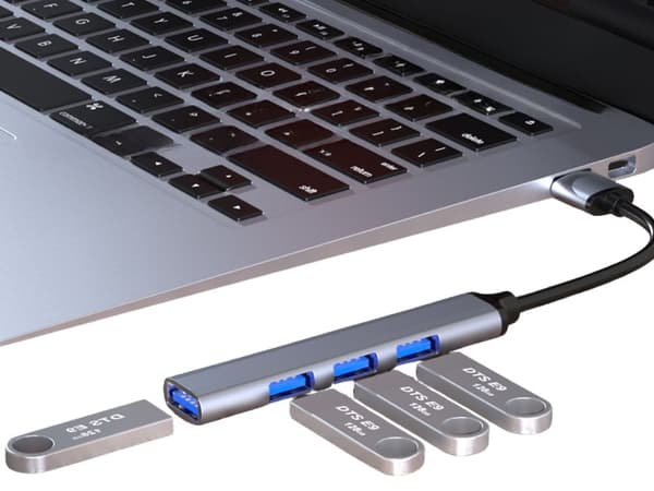 USB-hub 4-port - 3.0 splitter til computer