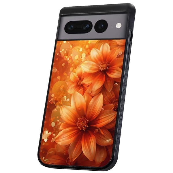 Google Pixel 7A - Deksel/Mobildeksel Flowers