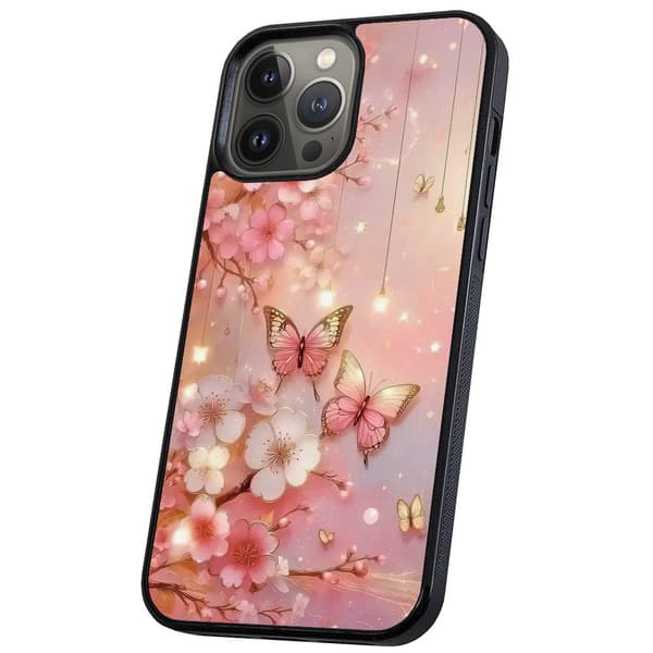 iPhone 16 Pro Max - Deksel/Mobildeksel Flowers & Butterflies