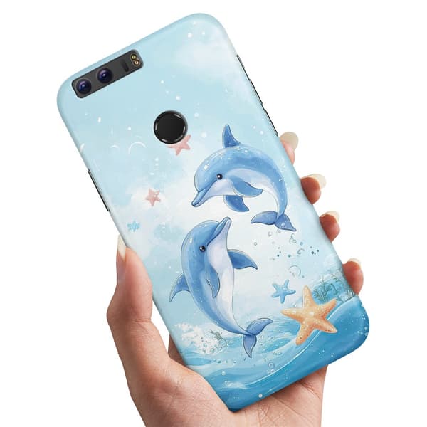 Deksel / Mobildeksel til Huawei Honor 8 - Dolphins