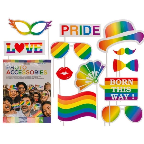 Pride Tilbehør på Pind - 12 dele