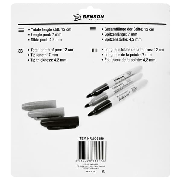 Markeringspenne 12-pak farver