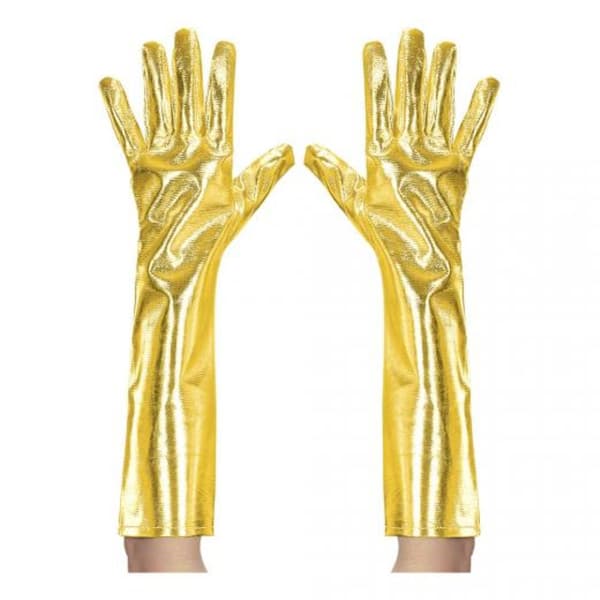 Lange Hansker - Gullmetallic