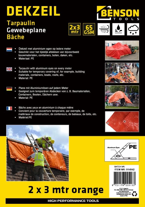 Pressu 2 x 3 m oranssi