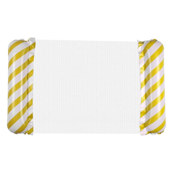 Poolmadrass med Nät - Yellow
