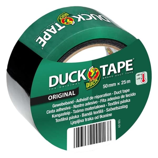 Gaffatape sort 50 mm x 25 m