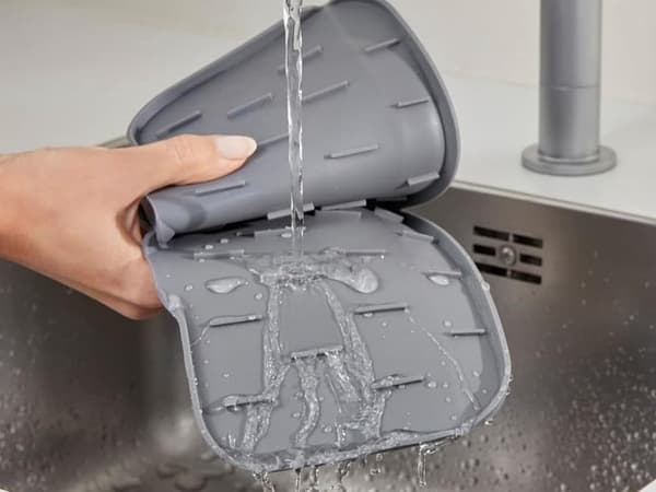 Silikonmatte for vask - Sklisikkert beskyttelse under kranen