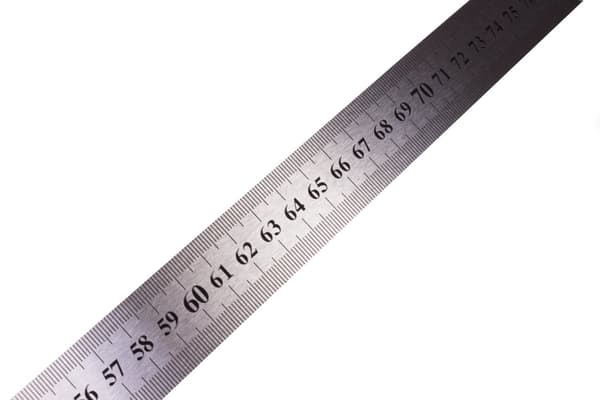 Lineal 100 cm rustfri