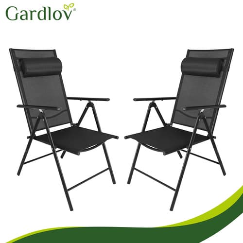 Trädgårdsstol / Campingstol - 2 st