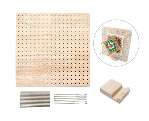 Lohkotusalusta / Virkkausalusta – Blocking board for Virkkaus