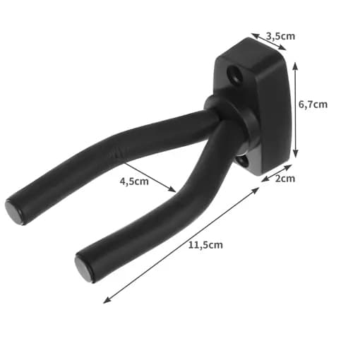 Guitarophæng - Vægbeslag til guitar & bas - 2-Pack