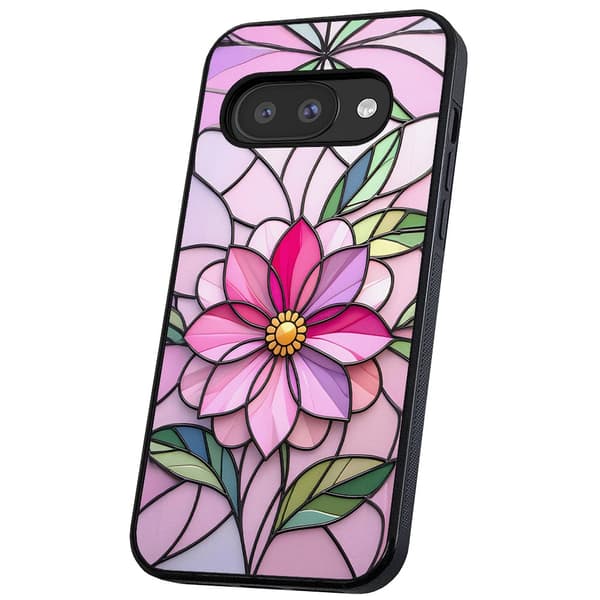Google Pixel 9A - Deksel/Mobildeksel Glass Flower