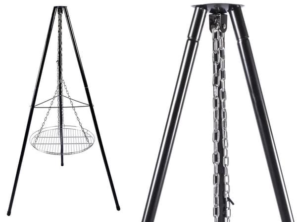 Riippuva grilli ja nuotio avotulelle - 58 cm