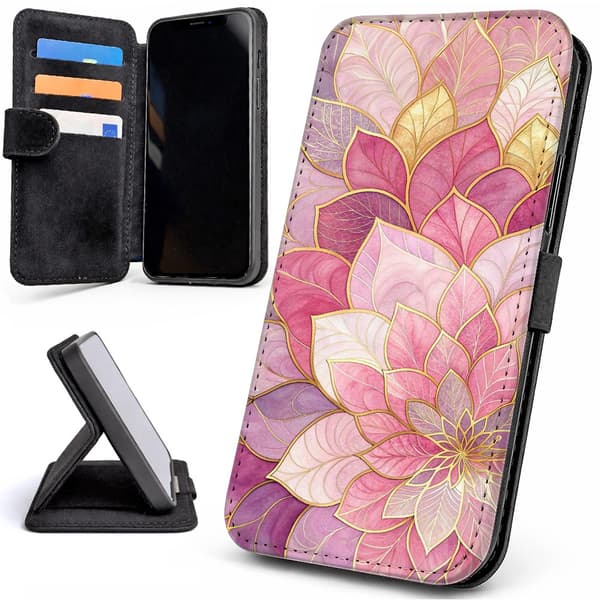 Lommebok Deksel / Mobildeksel til iPhone 7 / 8 / SE - Flower