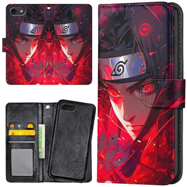 iPhone 7/8/SE - Lommebok Deksel Sasuke Naruto