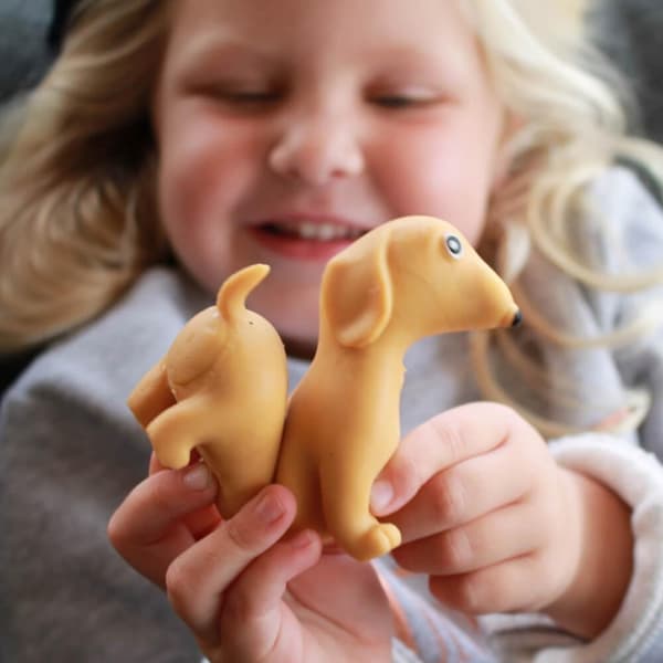 Stressbold / Klemmebold - Hund - Strækbar - 1-Pack