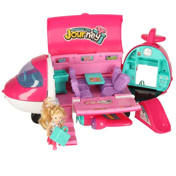 Dockflygplan 2-i-1 tillbehör rosa