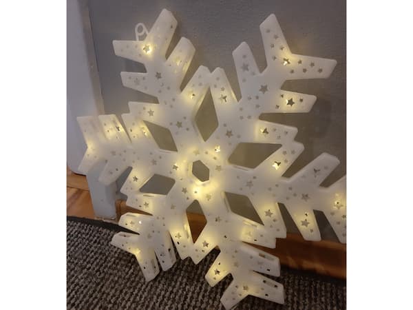 LED-vindusdekorasjon 40 cm - Lysende stjerne