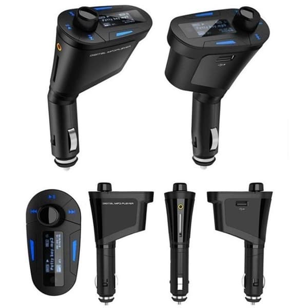 FM-sender / MP3 med USB & Svarfunktion - SD-Kort - Til Bil