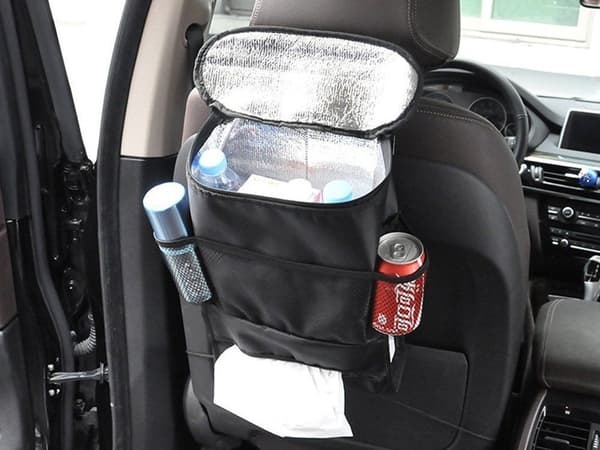 Bilsædeorganisator med termotaske