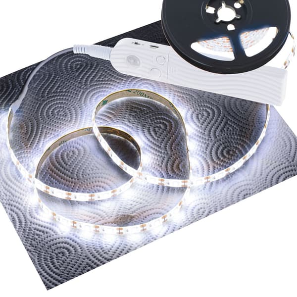 LED-stripe med bevegelsessensor - 2m - Kaldhvit