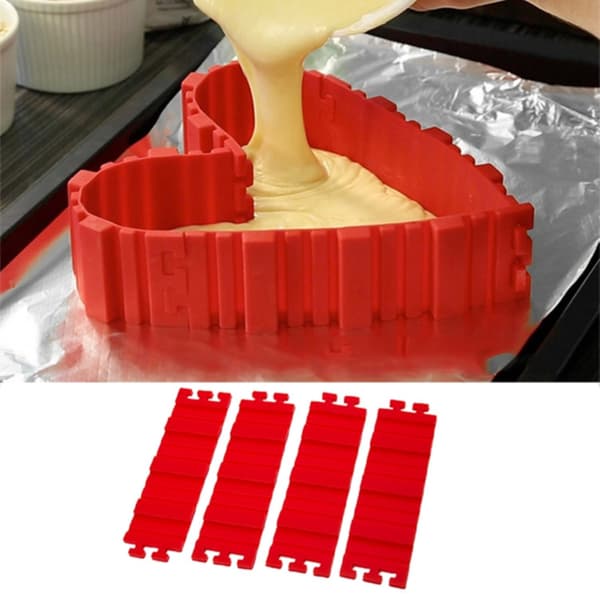 Formbar bakeform / kakeform i silikon - Justerbar