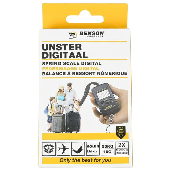 Fjærvekt digital krok 40 kg