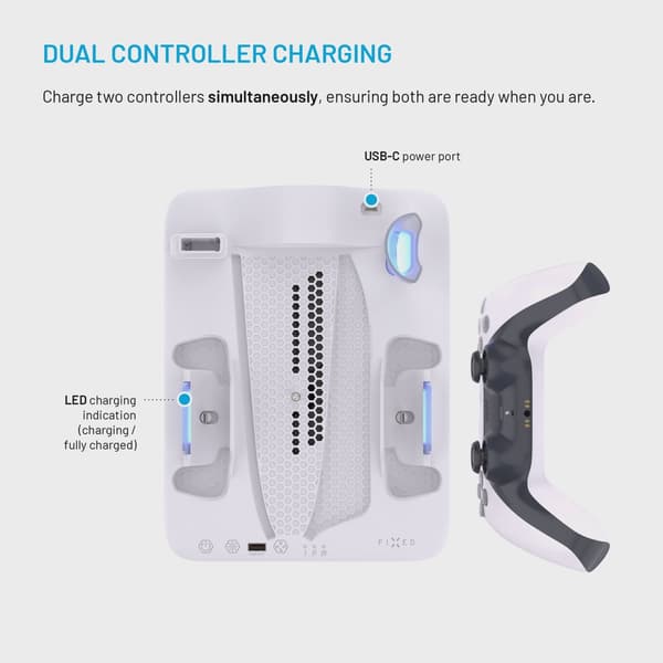 FIXED Multifunktionel Dockingstation til PS5 Pro/Slim